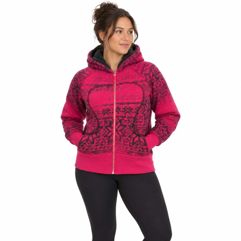 Lululemon Scuba Special Edition Sherpa Lined Hoodie Jacket Sz 10 Fleece Cozy Y2K
